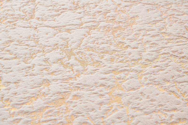 Gilded Chinchilla Luxe Faux Fur Rug