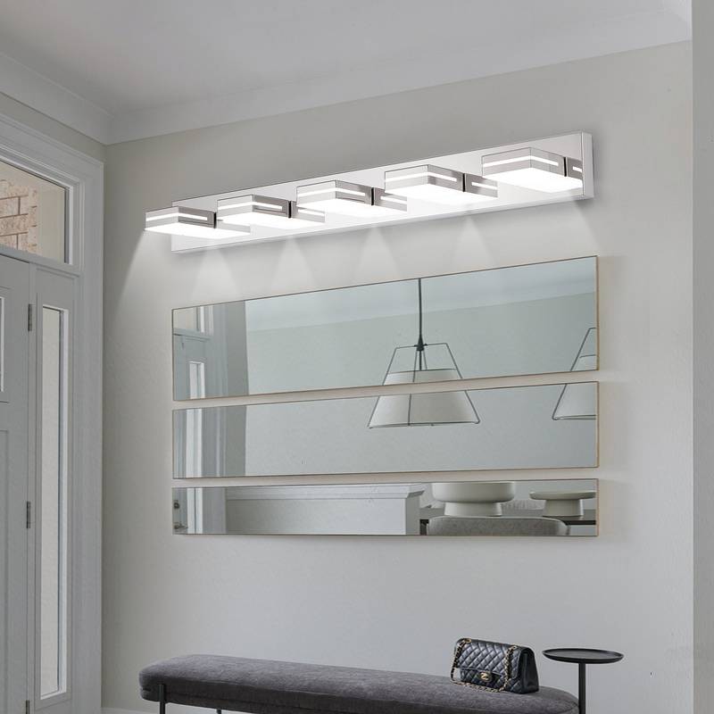 Sleek Chrome LED Vanity Light - Perfect for Your Bathroom!