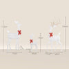 Shimmering Christmas Reindeer Family Set