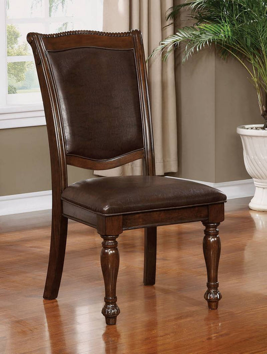 Elegant Cherry Dining Chairs Duo