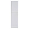 Chic Tall Bathroom Cabinet with Glass Doors & Adjustable Shelves