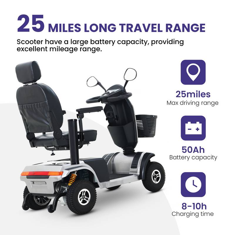 Grey Power Scooter