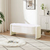 Cozy Cream Storage Ottoman