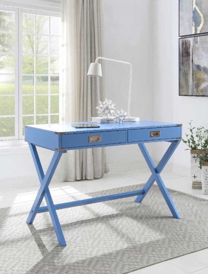 Chic Blue Amenia Writing Desk
