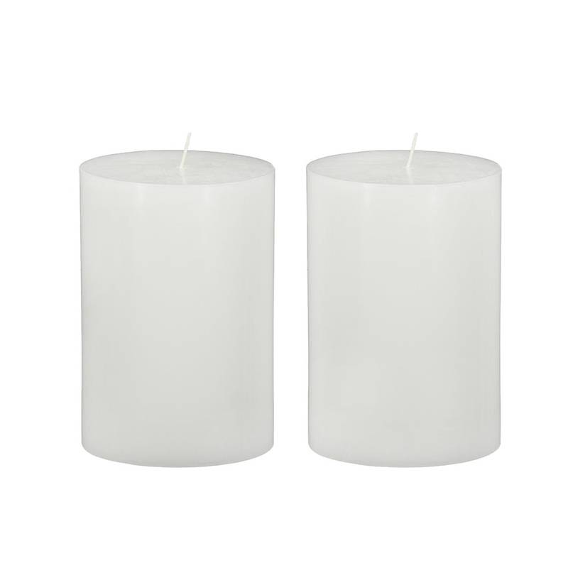 Cozy White Unscented Soy Candles - Set of Two