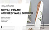 Sleek Silver Arch Wall Mirror