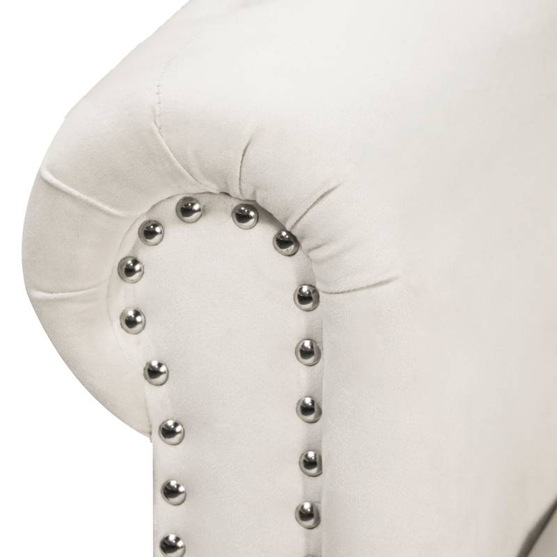 Cozy Velvet Chaise with Storage and Pillow