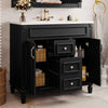 Sleek Modern Bathroom Vanity with Soft Close Doors and Drawers