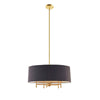 Chic Black Drum Chandelier