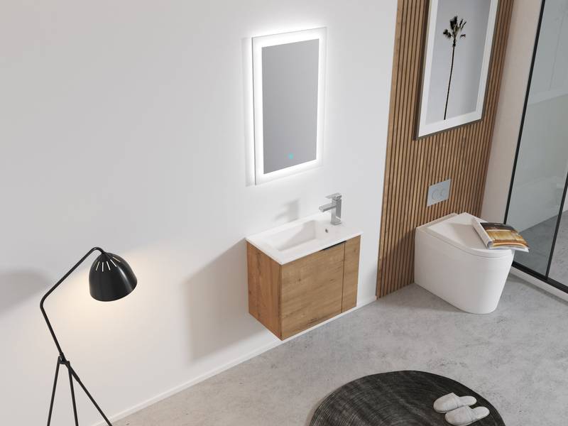 Sleek Space-Saving Bathroom Vanity with Sink