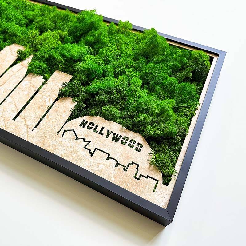 LA Moss Wall Art