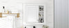 Sleek Wall-Mounted Medicine Cabinet with Mirror & Shelves