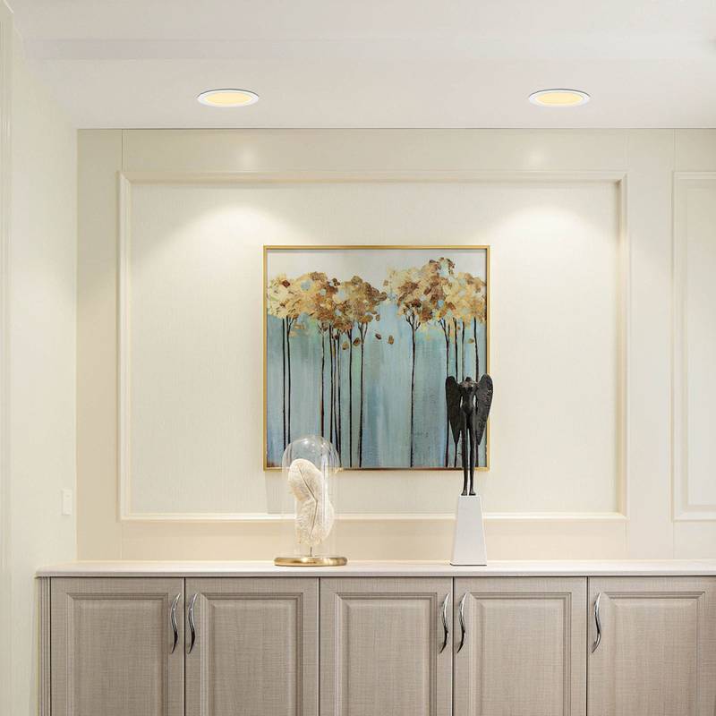 Ultra-Thin LED Recessed Lights - Dimmable & Color Changing, Pack of Twelve