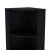 Chic Corner Bar Cabinet with Shelves and Wine Storage