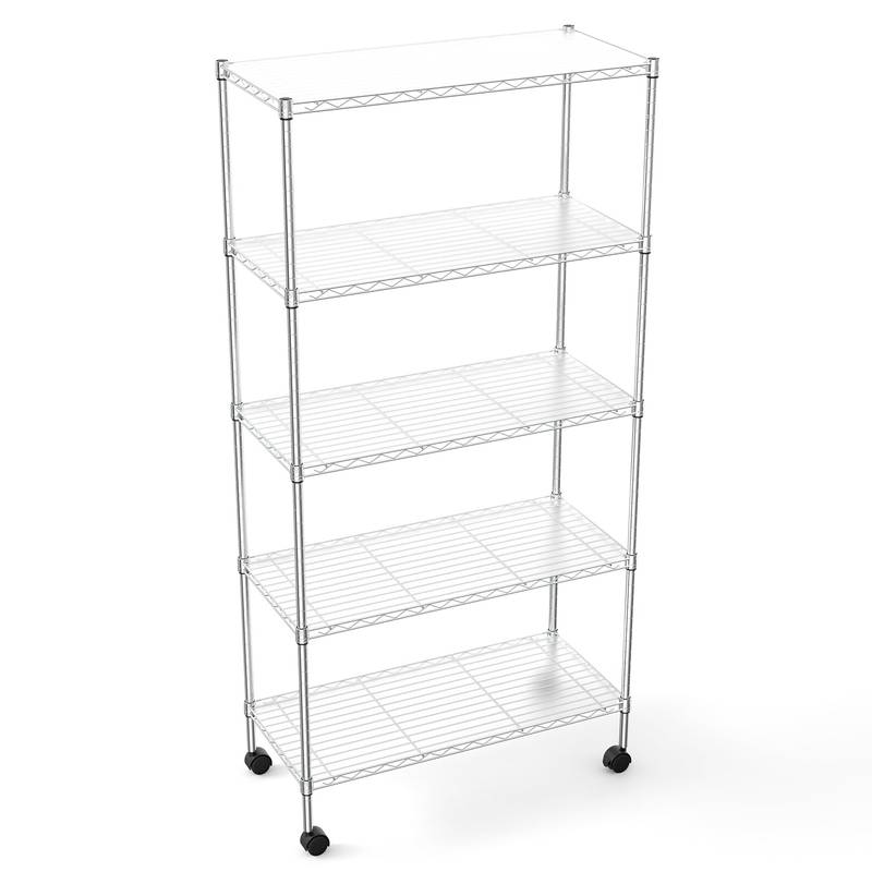 Versatile 5-Tier Wire Storage Rack