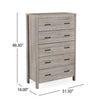 Easy Assemble 5-Drawer Chest