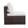 Chic Outdoor Wicker Lounge Set with Glass Table