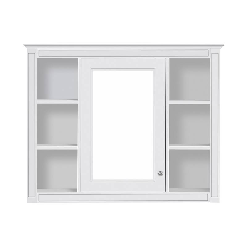 Stylish Wall-Mounted Bathroom Mirror Cabinet with Shelves