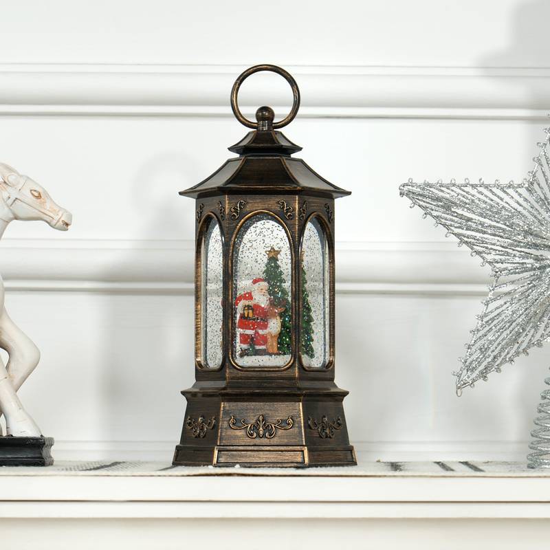 Festive Glow Snow Globe Lantern