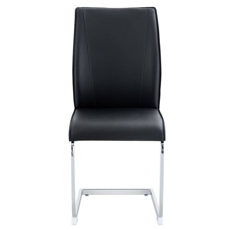 Chic Black Arch Dining Chairs - Set of Two