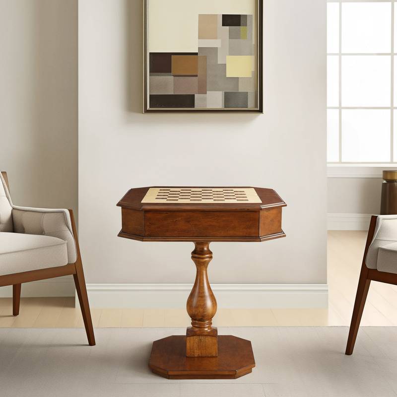 Cherry Finish Reversible Game Table