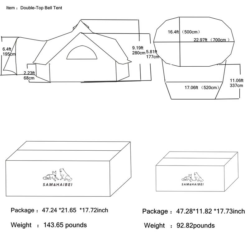 Spacious Canvas Glamping Tent for Family Adventures