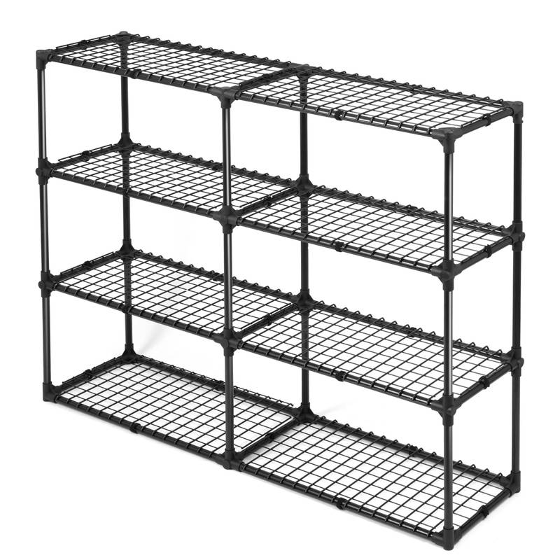 Double the Space: 4-Shelf Wire Rack Set