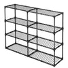 Double the Space: 4-Shelf Wire Rack Set