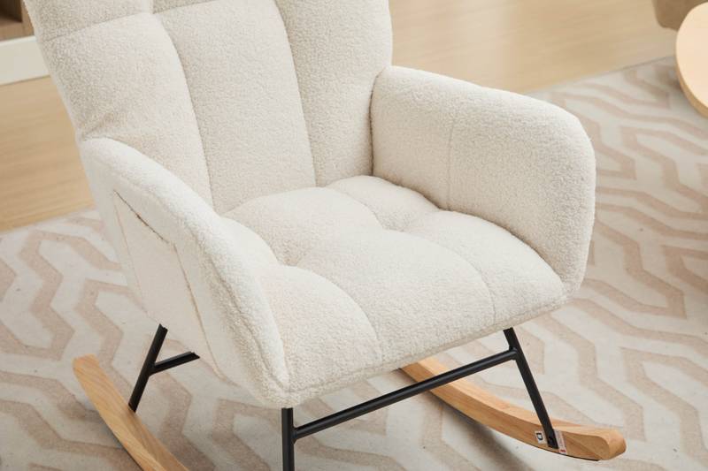 Cozy Glide Rocking Chair for Nurseries and Homes