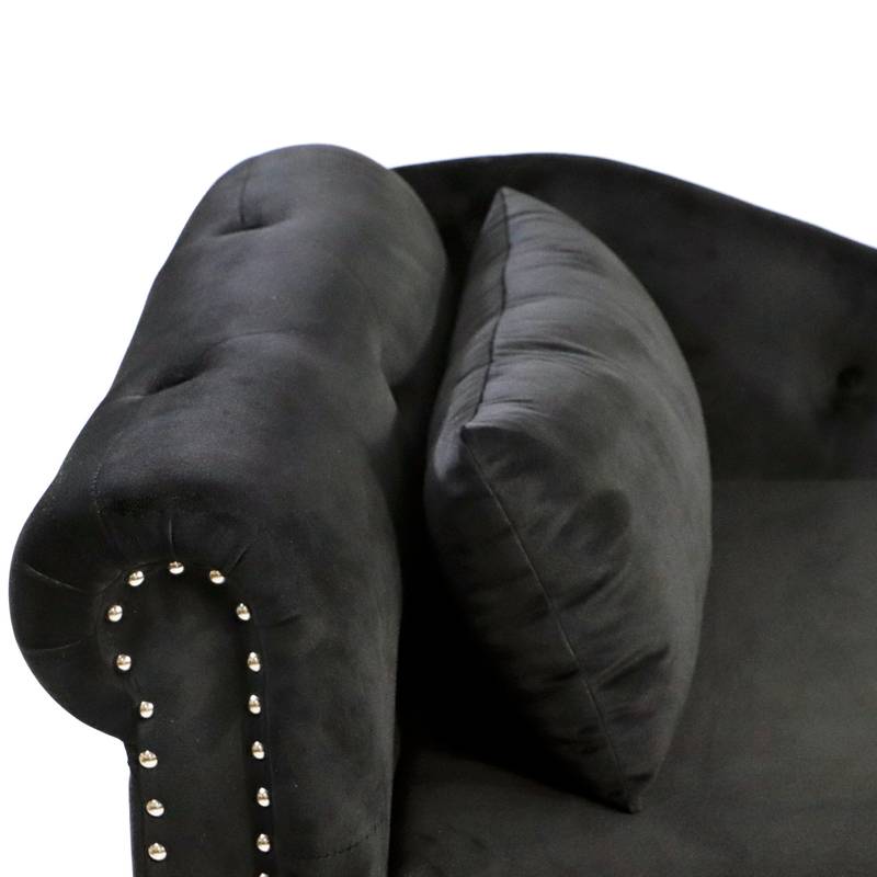 Velvet Dream Lounge Chair with Storage & Pillow