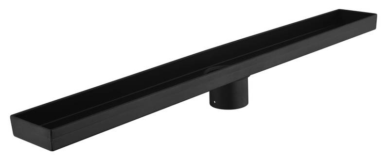 Sleek Linear Shower Drain with Easy-Clean Grate and Hair Strainer