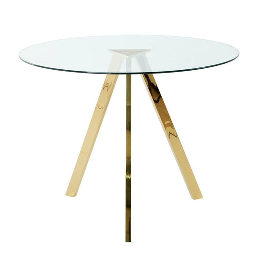 Crystal Clear Round Tempered Glass