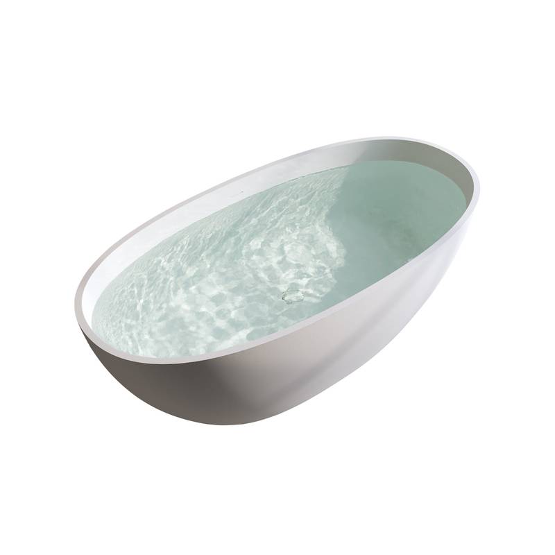 Matte White Freestanding Soaking Tub