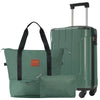 Adventure Ready Luggage Set - Green Carry-On Suitcases with Wheels and TSA Lock