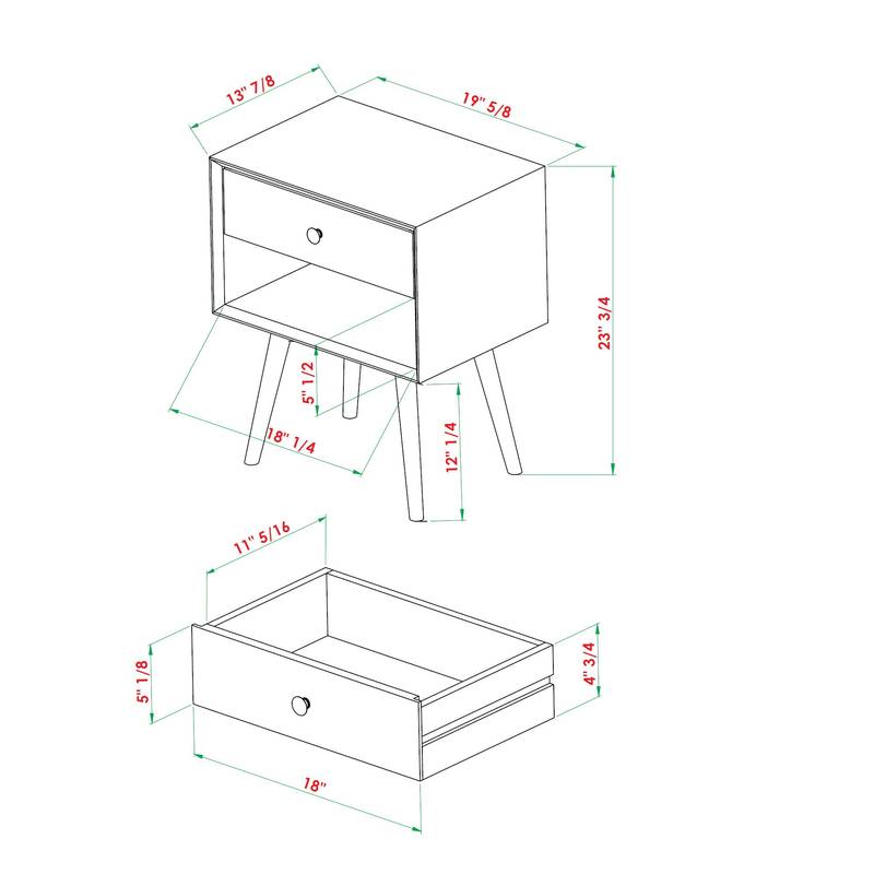 Caramel Charm Nightstand