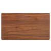 Sleek Walnut Double-Layer Coffee Table