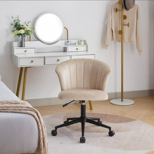 Velvet Bloom Swivel Chair for Home & Office