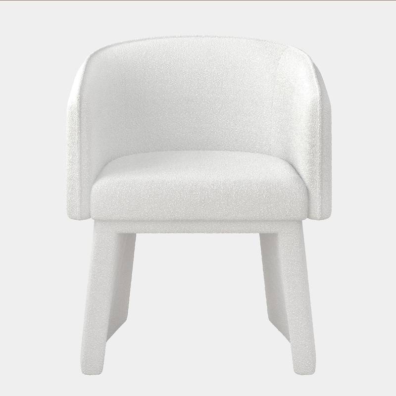 Chic White Lounge Chair