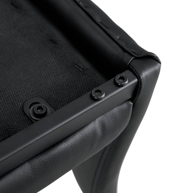 Sleek Black Barstool Duo