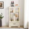 Illuminated Curio Cabinet with Adjustable Shelves