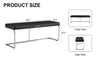 Stylish Shoe Bench with Silver Legs - Perfect Storage for Every Space