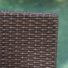 Chic Foldable Wicker Patio Bar Stools - Set of Two