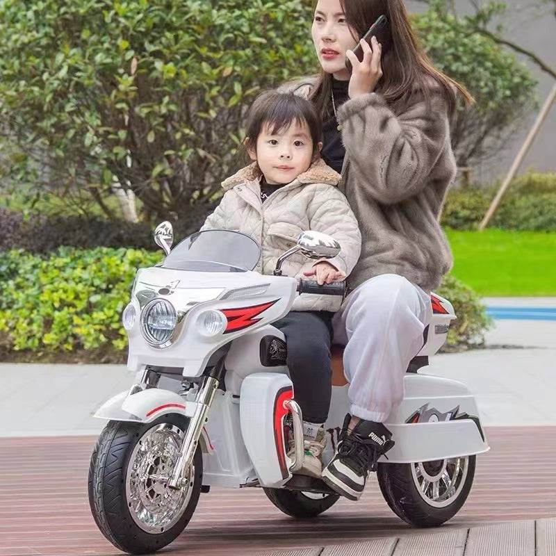 Double Fun Electric Ride-On Motorcycle for Kids