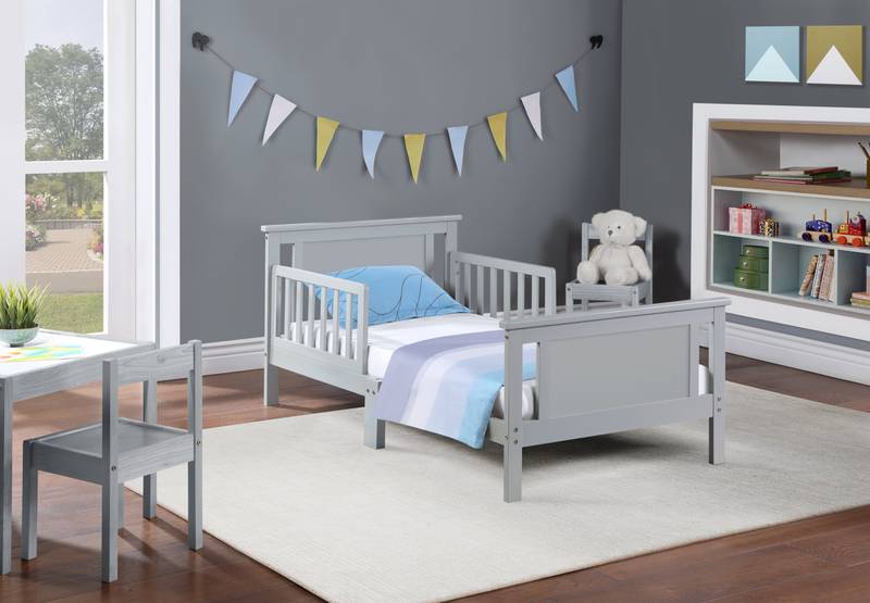 Cozy Flip Toddler Bed - Gray