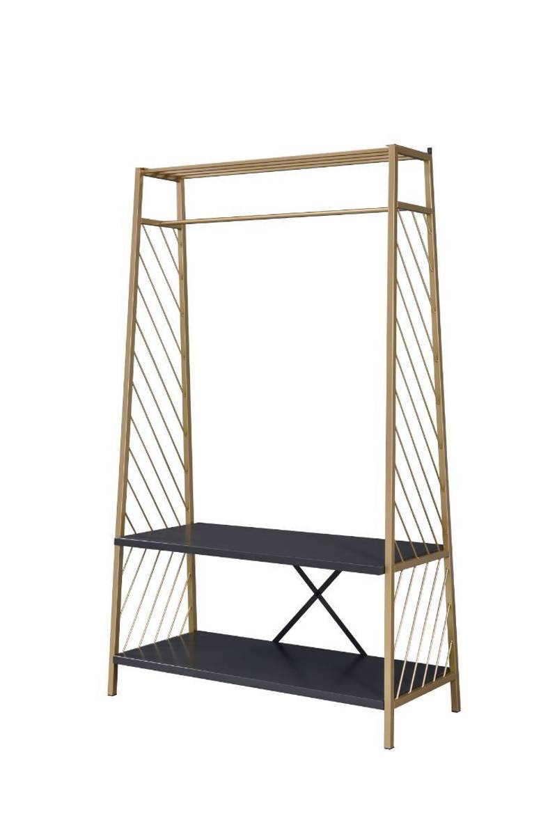 Chic Gold & Black Hall Tree by ACME