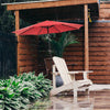 SunnyShade Red Patio Umbrella - Tilt & Crank for Easy Enjoyment!