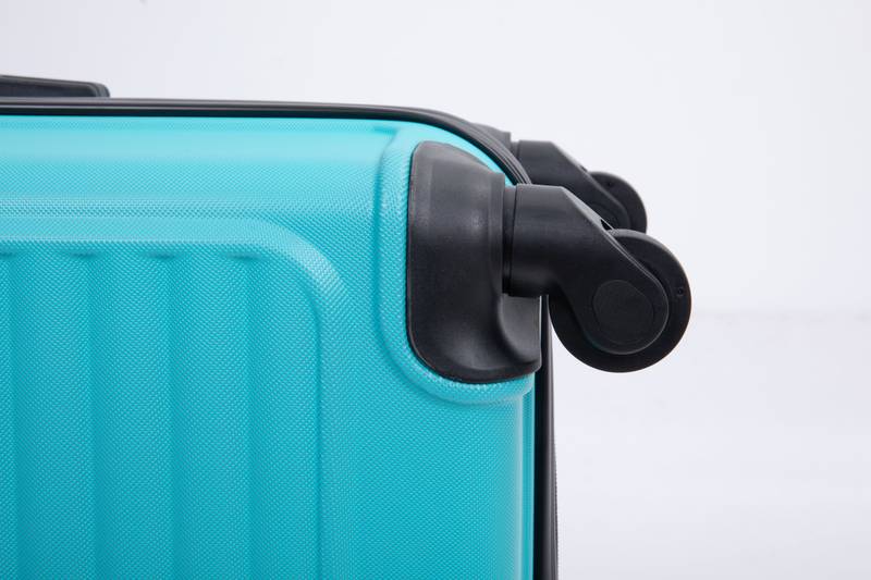 Turquoise Travel Trio: Lightweight Spinner Luggage with Hooks & TSA Lock