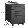 Versatile Mobile File Cabinet with Easy Glide Wheels
