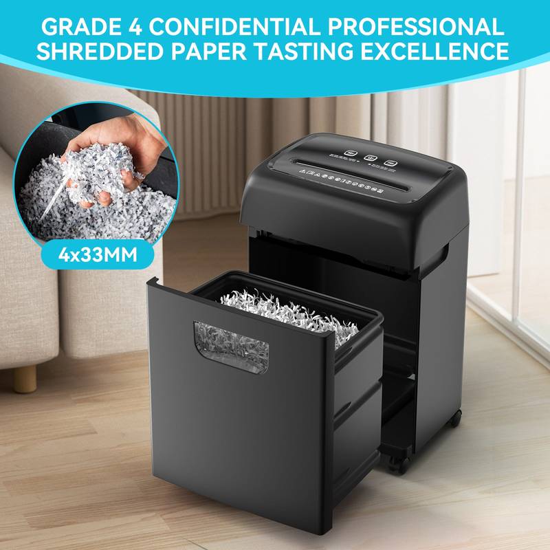 High-Security Home Office Shredder with Easy Pullout Bin