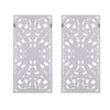 Rustic Carved Wood Wall Art Duo